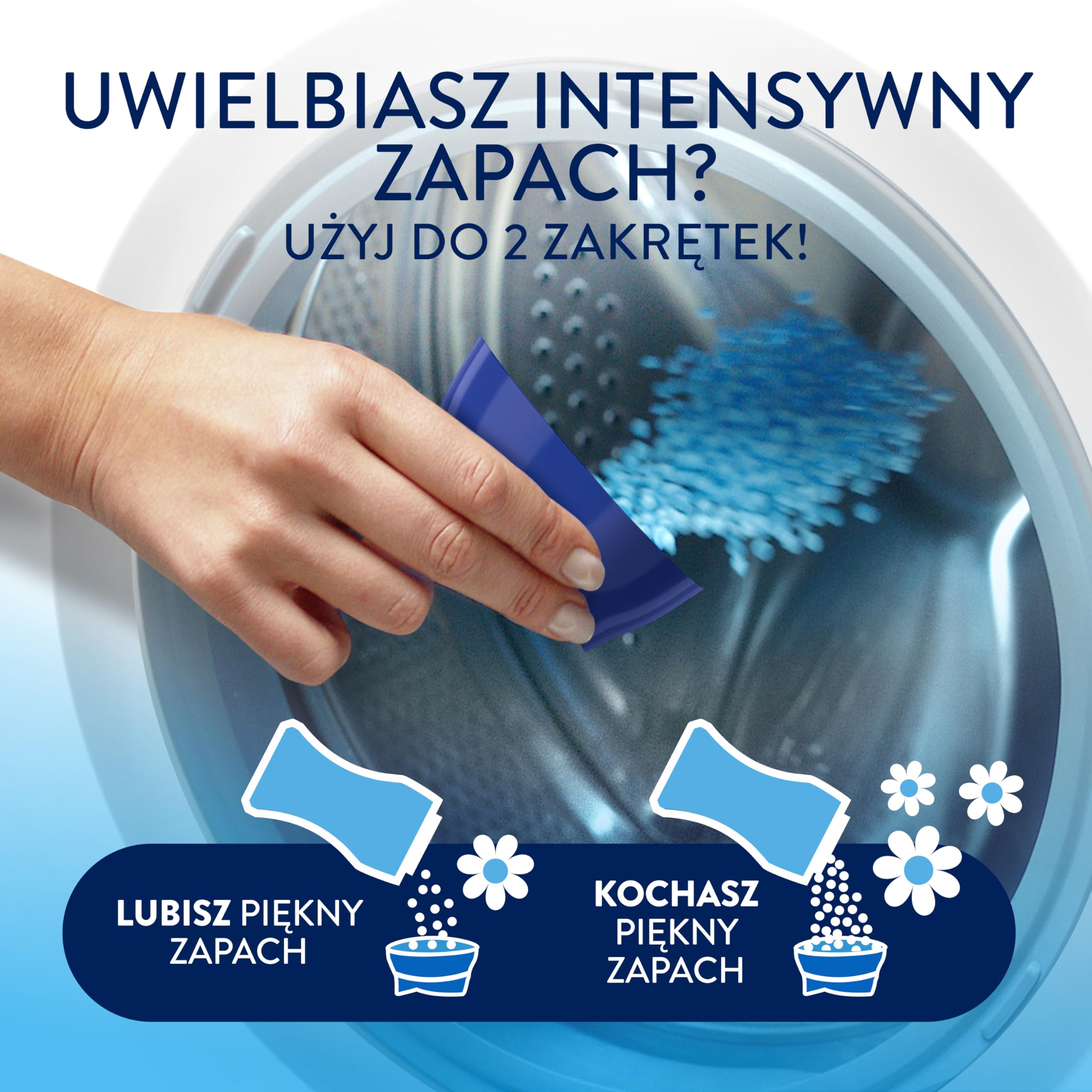 Lenor Perełki zapachowe do prania, 6x495g, Spring Awakening | Zapach non stop do 12 tygodni dla przechowywanych ubrań