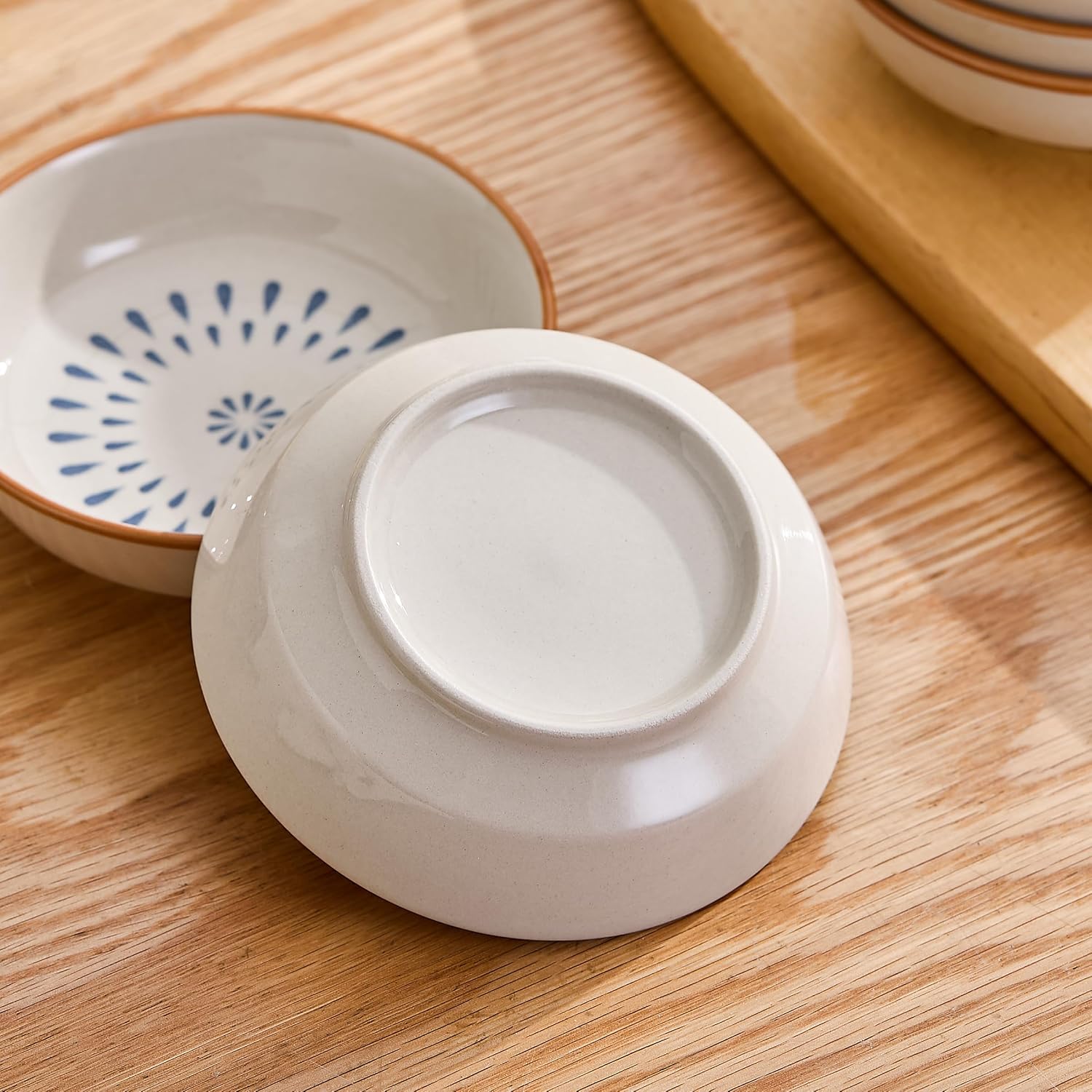 Dipping Bowls, Soy Sauce Dishes, 4 OZ Small Serving Bowls & Appetizer Plates Set of 6, Ceramic Ramekins for Sushi, Condiment, Ketchup, BBQ Party, 4 Inch