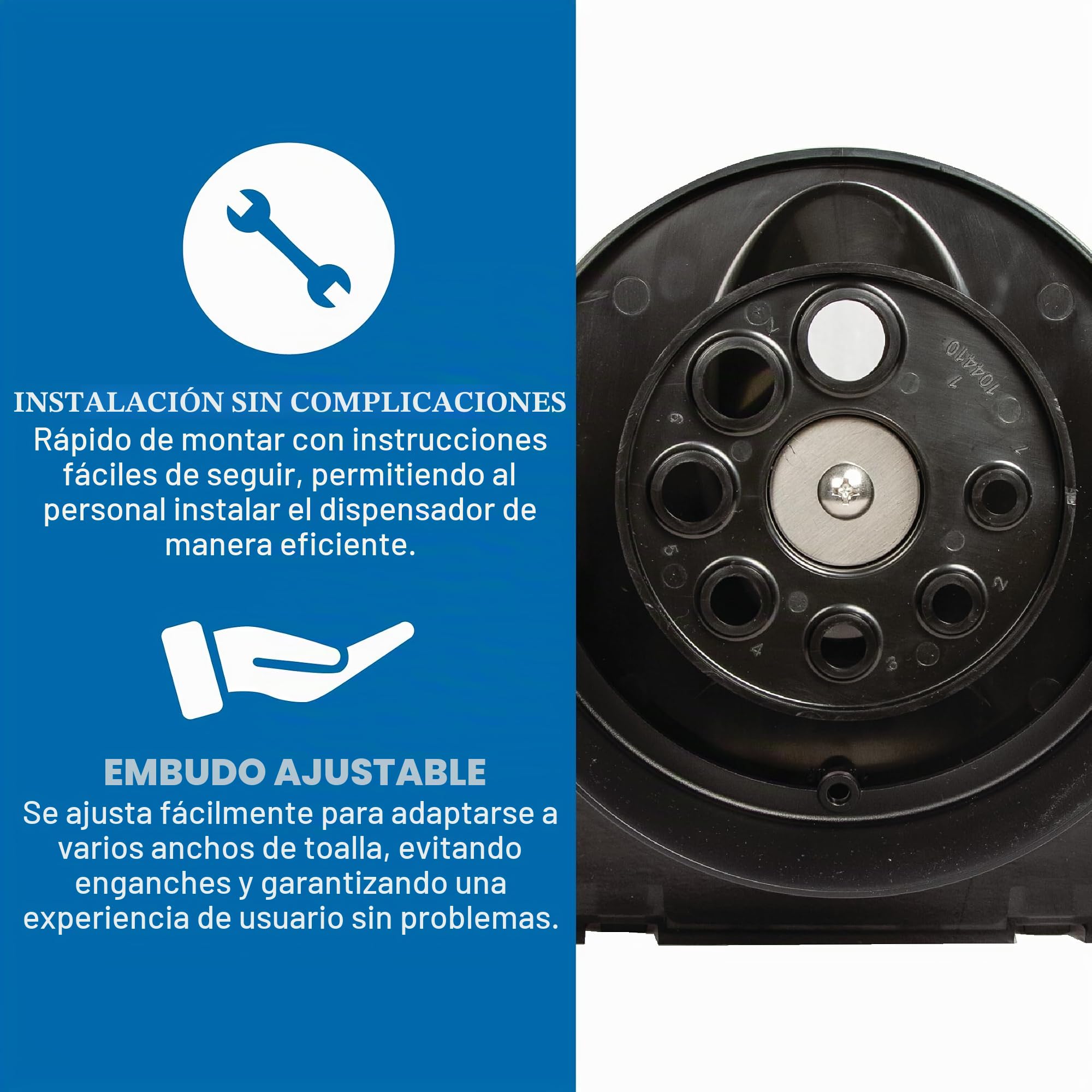 San Jamar Centerpull - Dispensador de Toallas de Papel con Embudo Ajustable para baño, cocinas y restaurantes, plástico, 13.25 x 10.75 x 10.25 Pulgadas, Negro