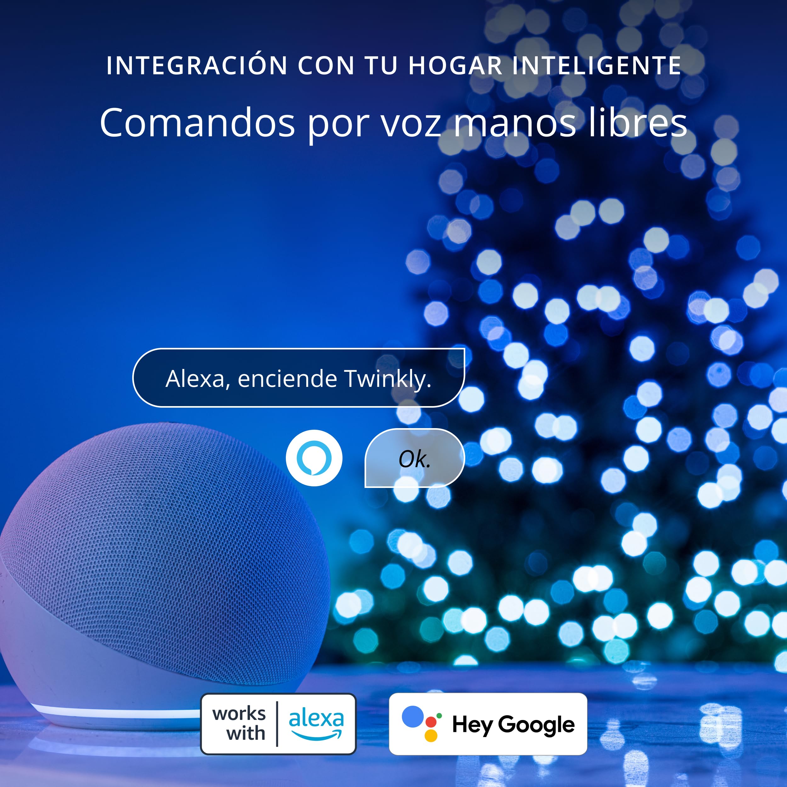 Twinkly Strings 750 LED RGB Luces LED para Exterior e Interior, Luces LED Inteligentes Compatible con Alexa y Google Home, IP44, Decoración de Navidad, Control de Aplicación, Cable Negro, 60 m