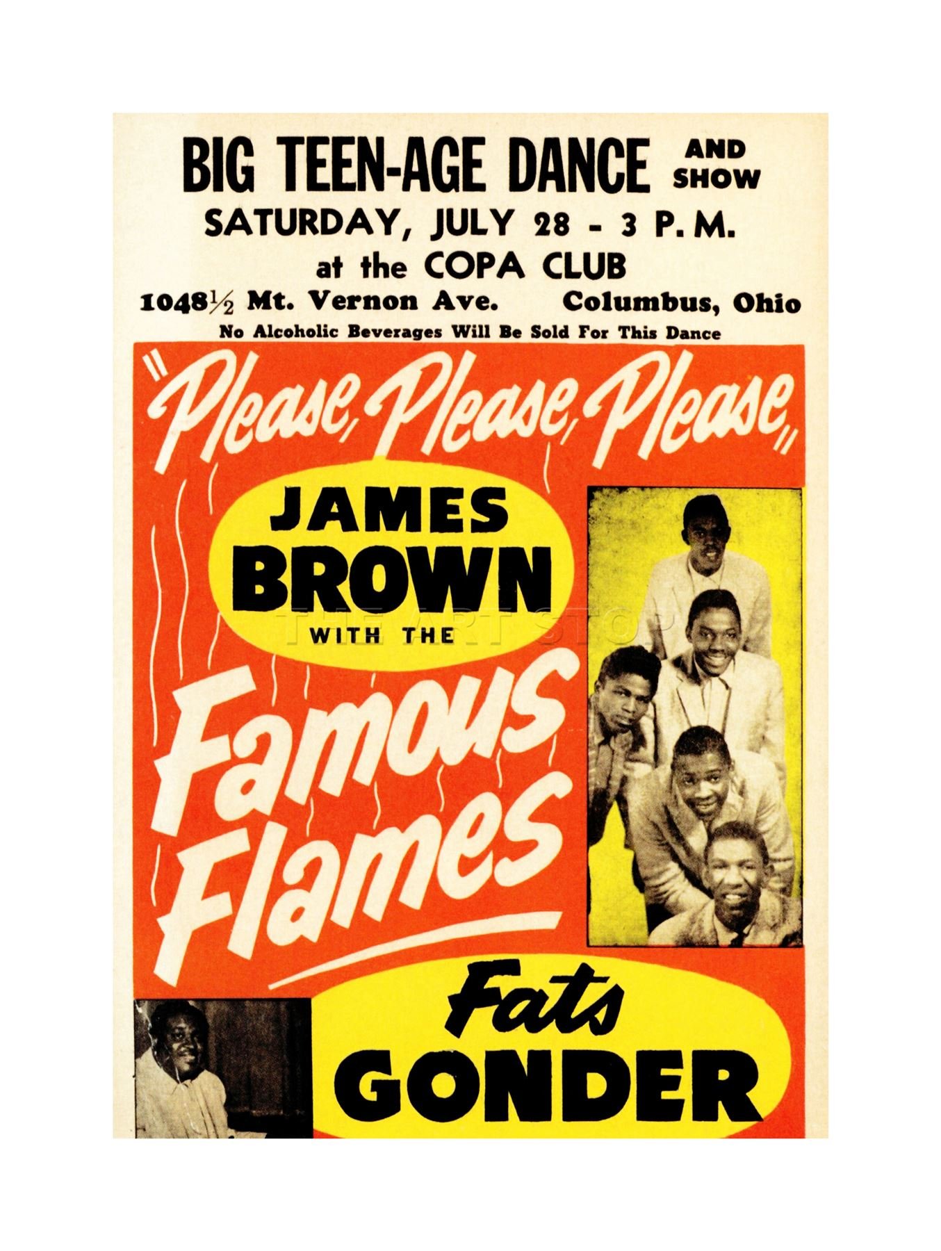 Wee Blue Coo Music Concert Ad James Brown Godfather Soul Picture Wall Art Print