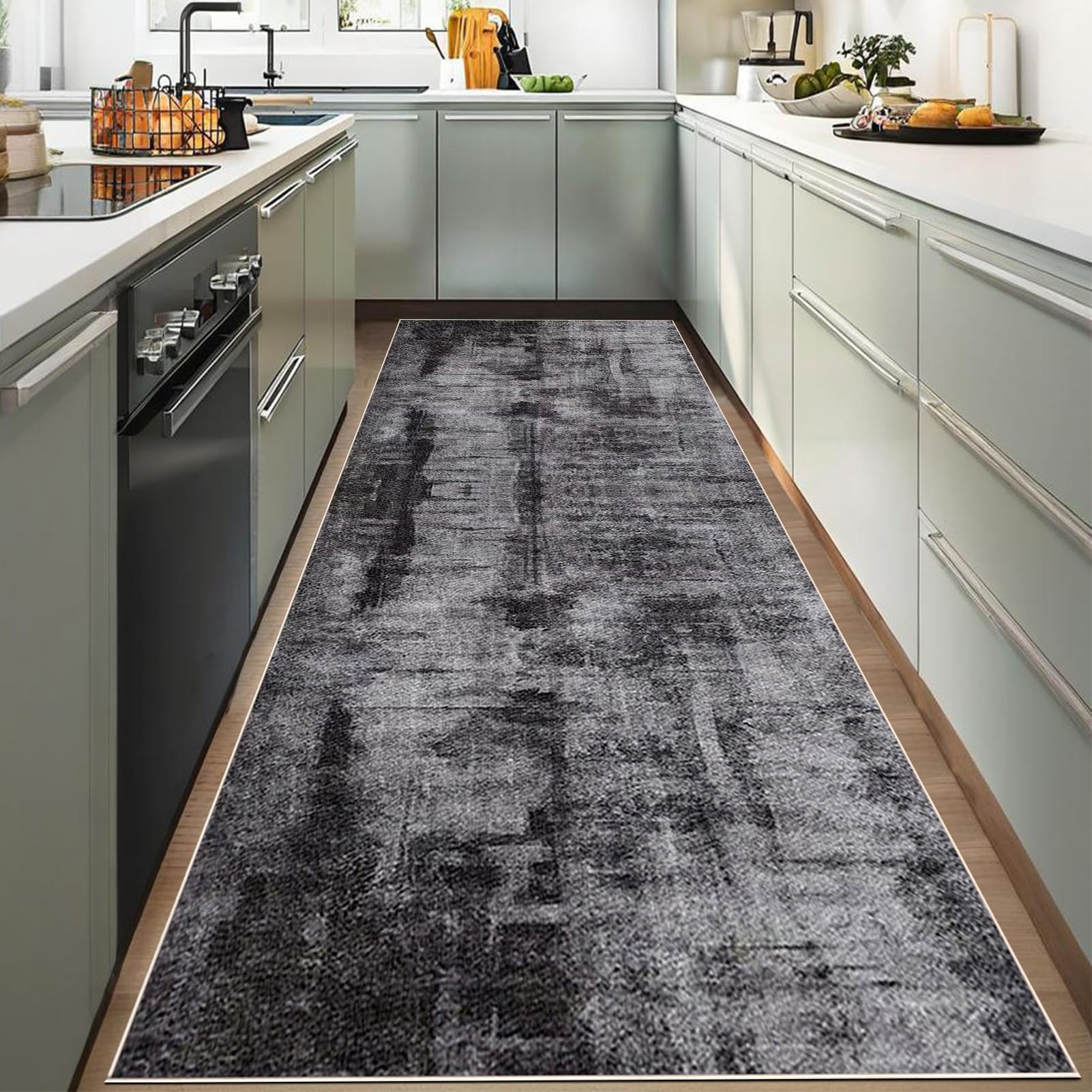 Tapis de couloir antidérapant lavable pour une buanderie propre