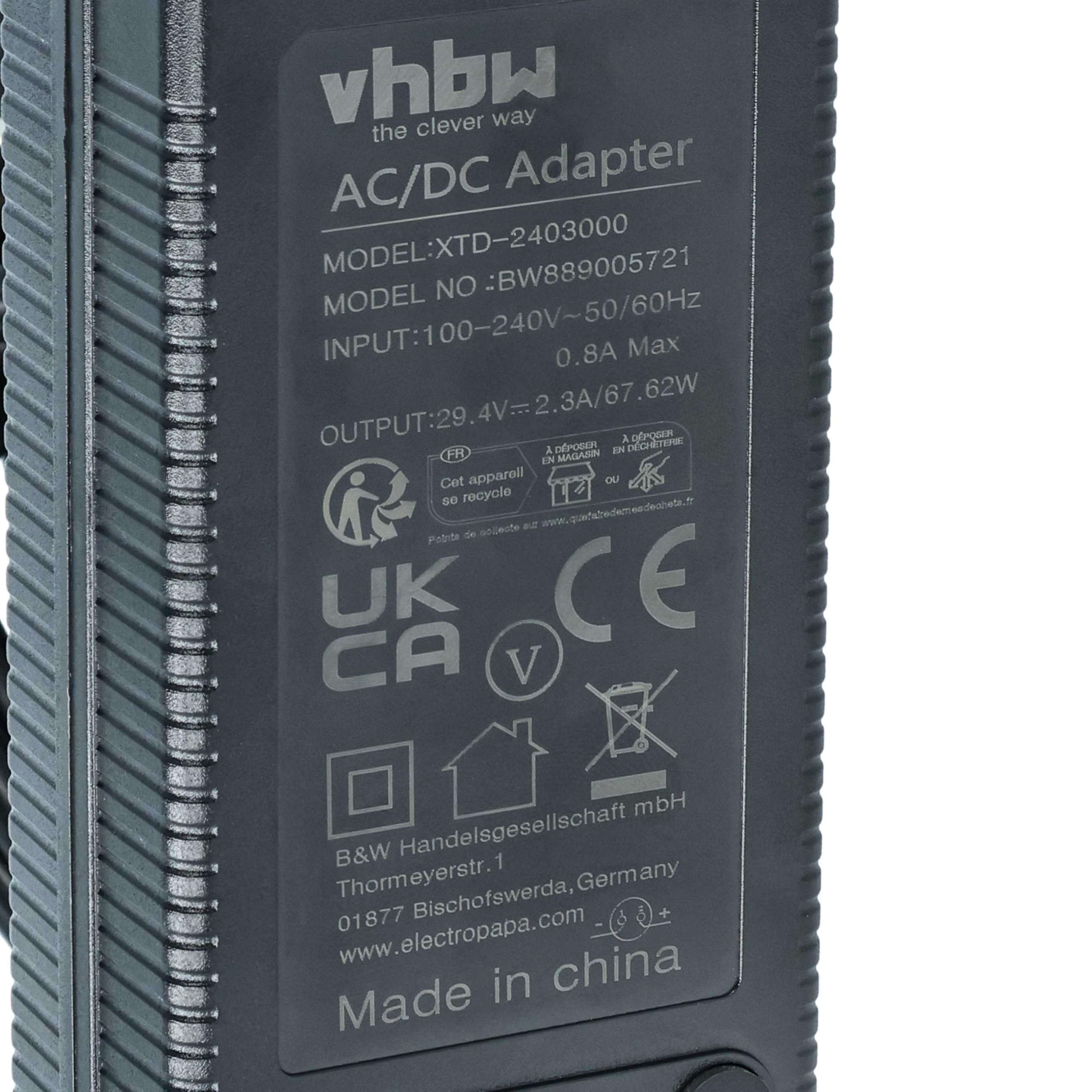 vhbw Zasilacz sieciowy kompatybilny z kosiarką Ambrogio 4.0 Elite, 4.36 Elite, L60, L30, 4.0 Basic, L35, L250 - 200 cm