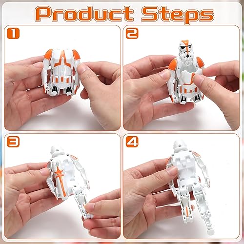 Miniatura 7 de UZPMM 6 figuras de estrellas de huevos de Pascua, figuras de estrella de juguete para niños y niñas, caza de huevos de Pascua, cesta de Pascua,