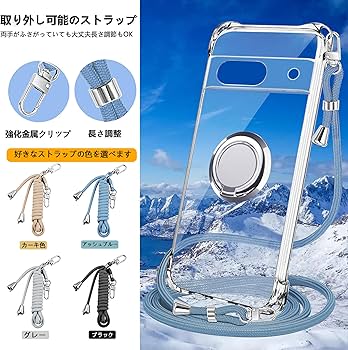 Amazon.co.jp: PAILAIMEN Google Pixel 8a ケース クリア ネック