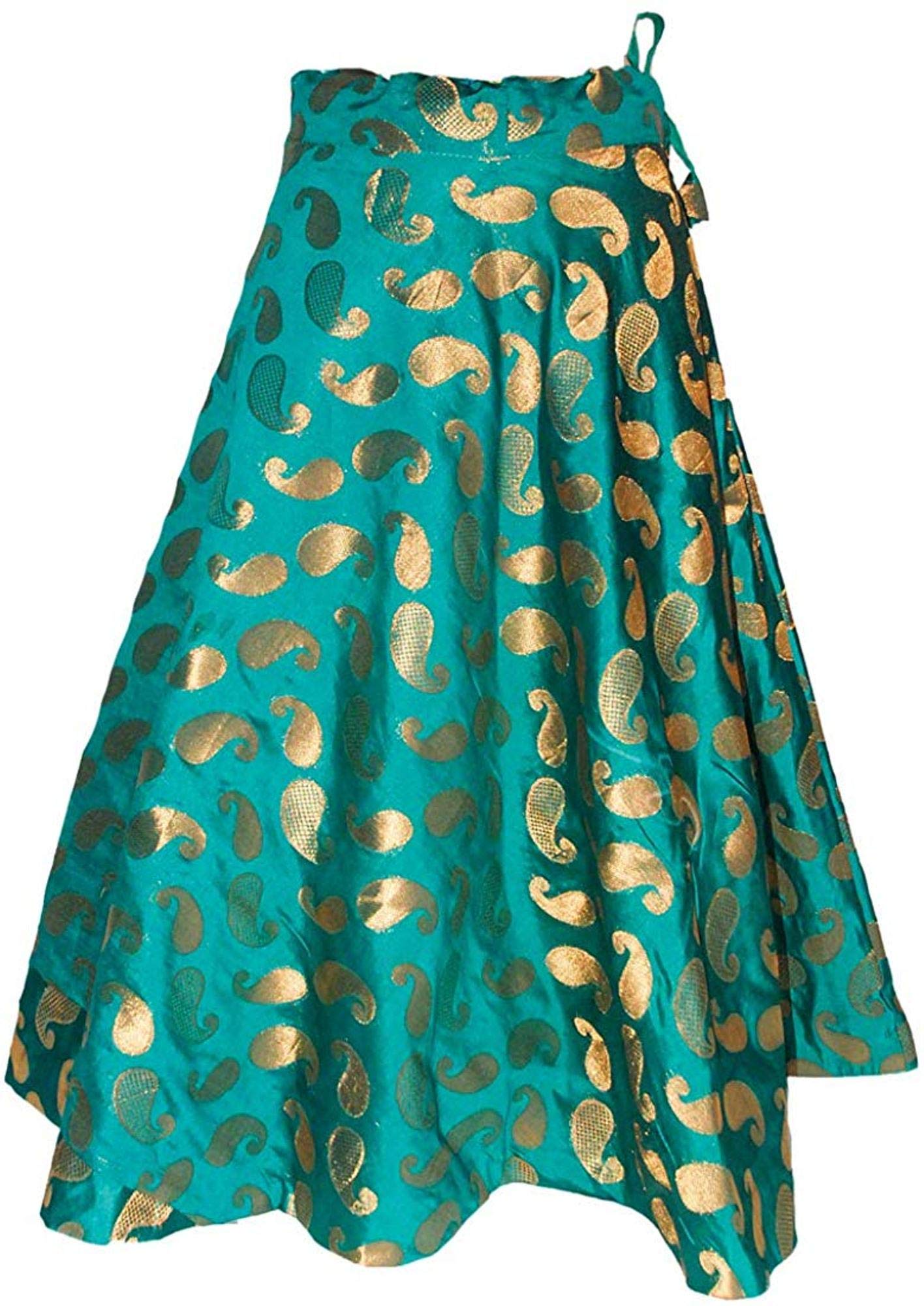 Women's Banarasi Silk Brocade Chanderi Lehenga Skirt (Size Up to 40 Inch)-image-23