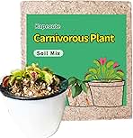 Carnivorous Plant Soil Mix 2 Qts, Include Perlite and Sphagnum Moss Debris, Great Potting Soil for Venus Fly Traps, Pitcher Plants, Sundews