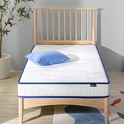 Miniatura 40 de ZINUS Colchón esencial de resortes interiores de 8 pulgadas, colchón para niños, sensación de firmeza media, espumas certificadas CertiPUR-US,