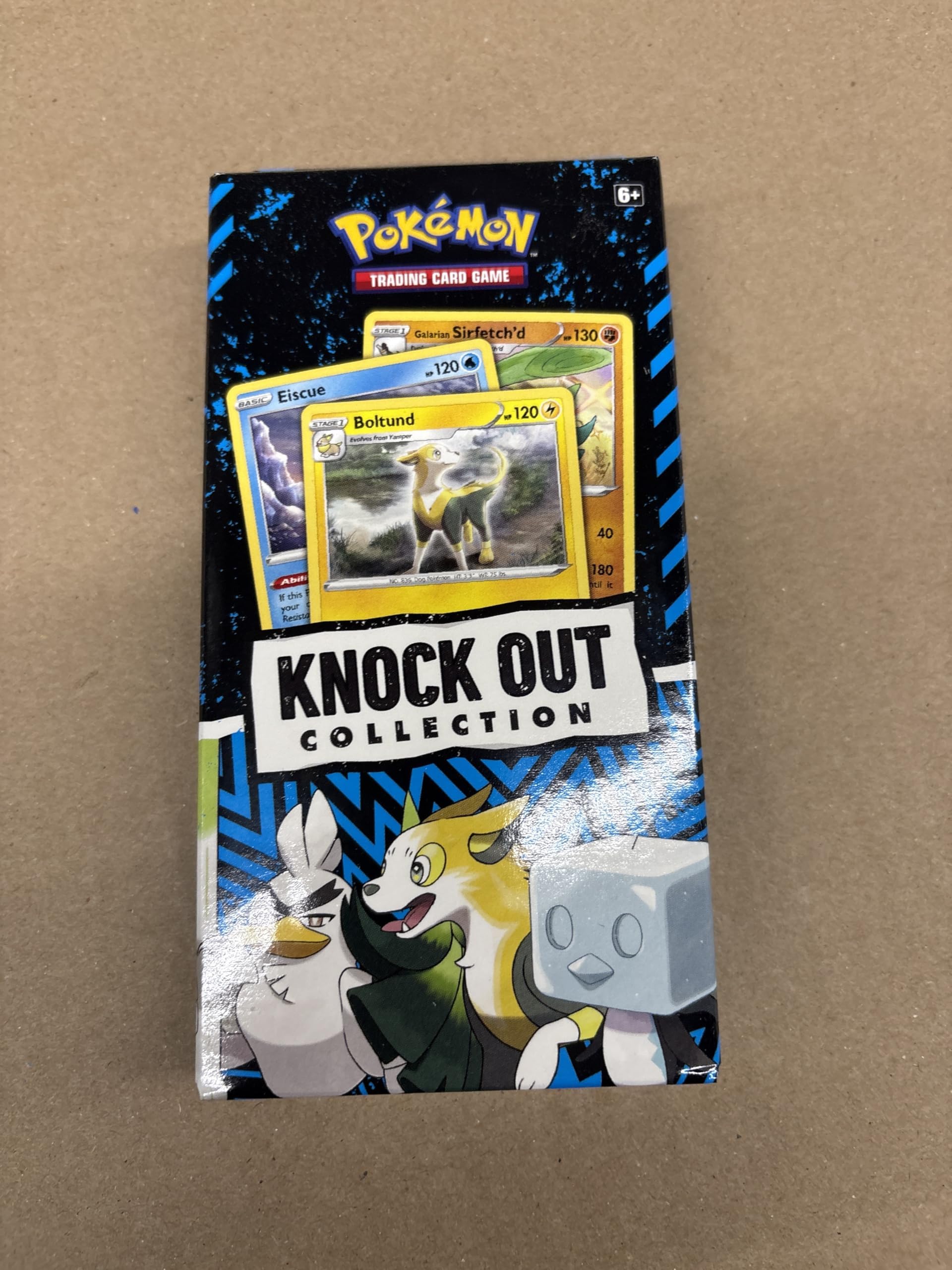 Pokemon TCG: Knockout Collection (Boltund, Eiscue & Galarian Sirfetch'd and 2 Booster Packs)