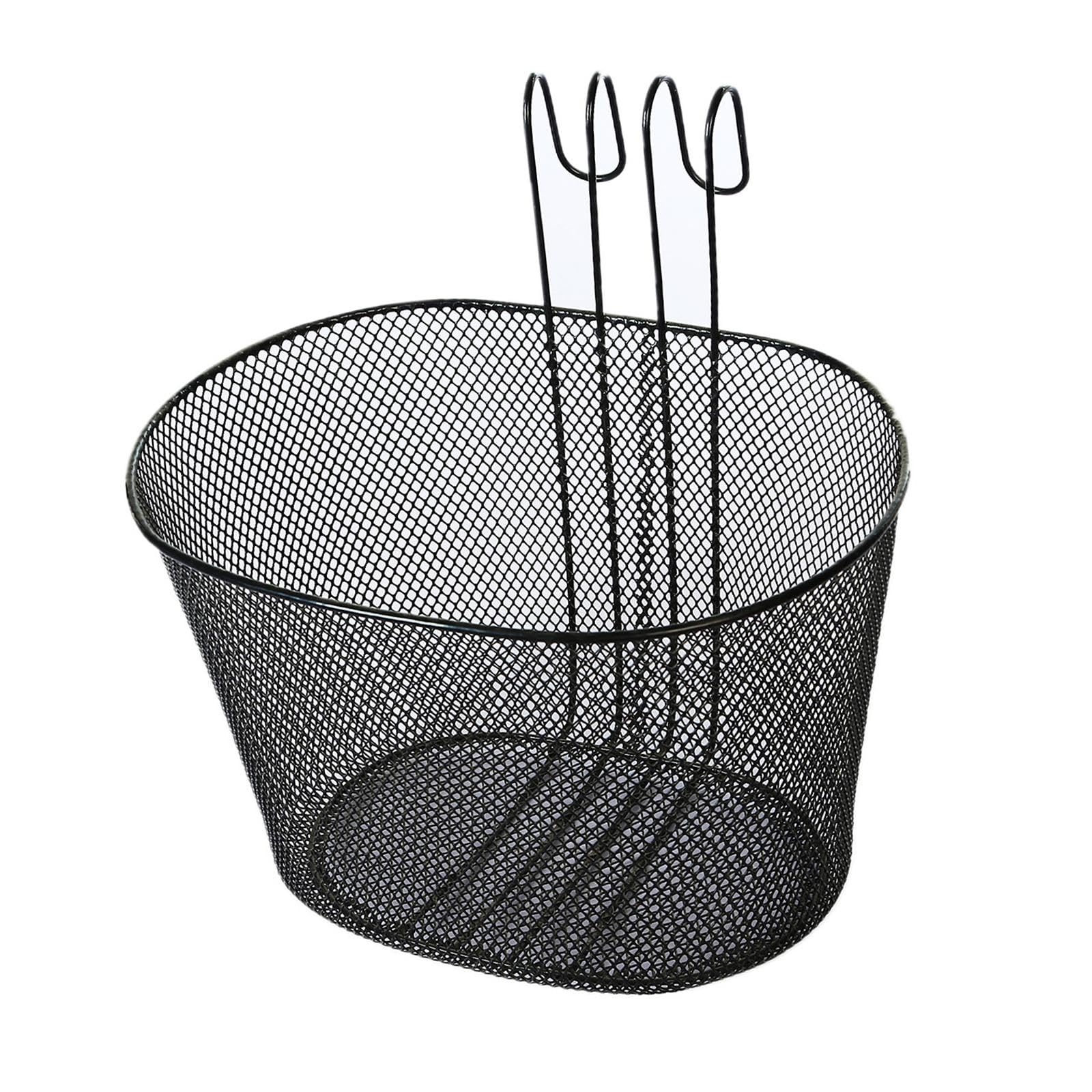 Deevoka Hanging Bike Basket, Bicycle Front Handlebar Storage Basket, Pet Carrier Metal Front Rear Bike Basket for Adult Bikes, Kids Bikes