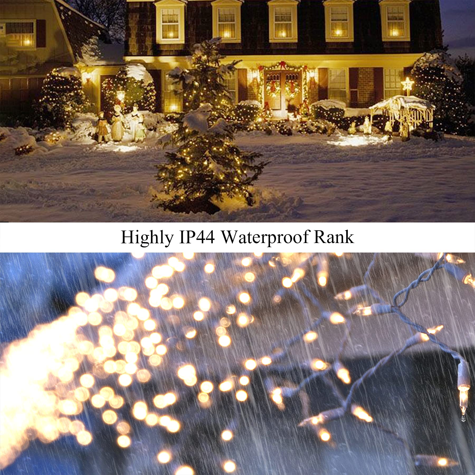 Luci Solari Da Esterno 7m Con 30 LED - 8 Modalità, Catena Luminosa Per Giardino, Patio E Feste - Foto 11