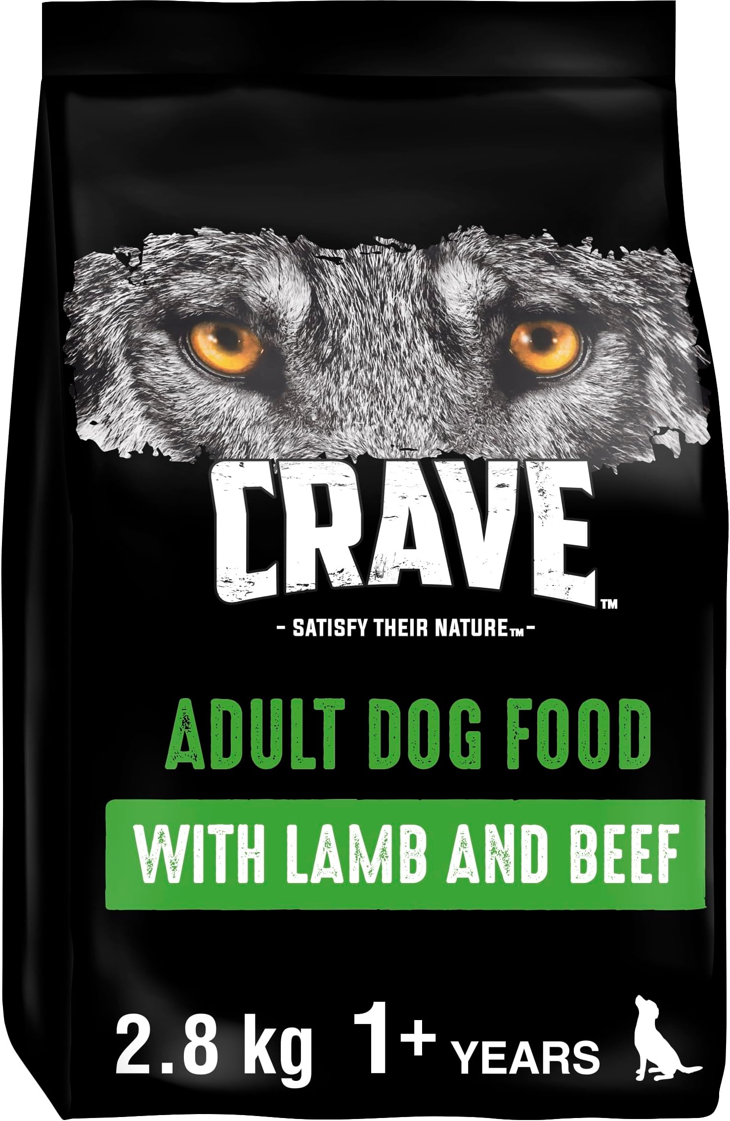 Lamb & Beef 3 x 2.8 kg Bags, Premium Adult Dry Dog Food with high Protein, Grain-free