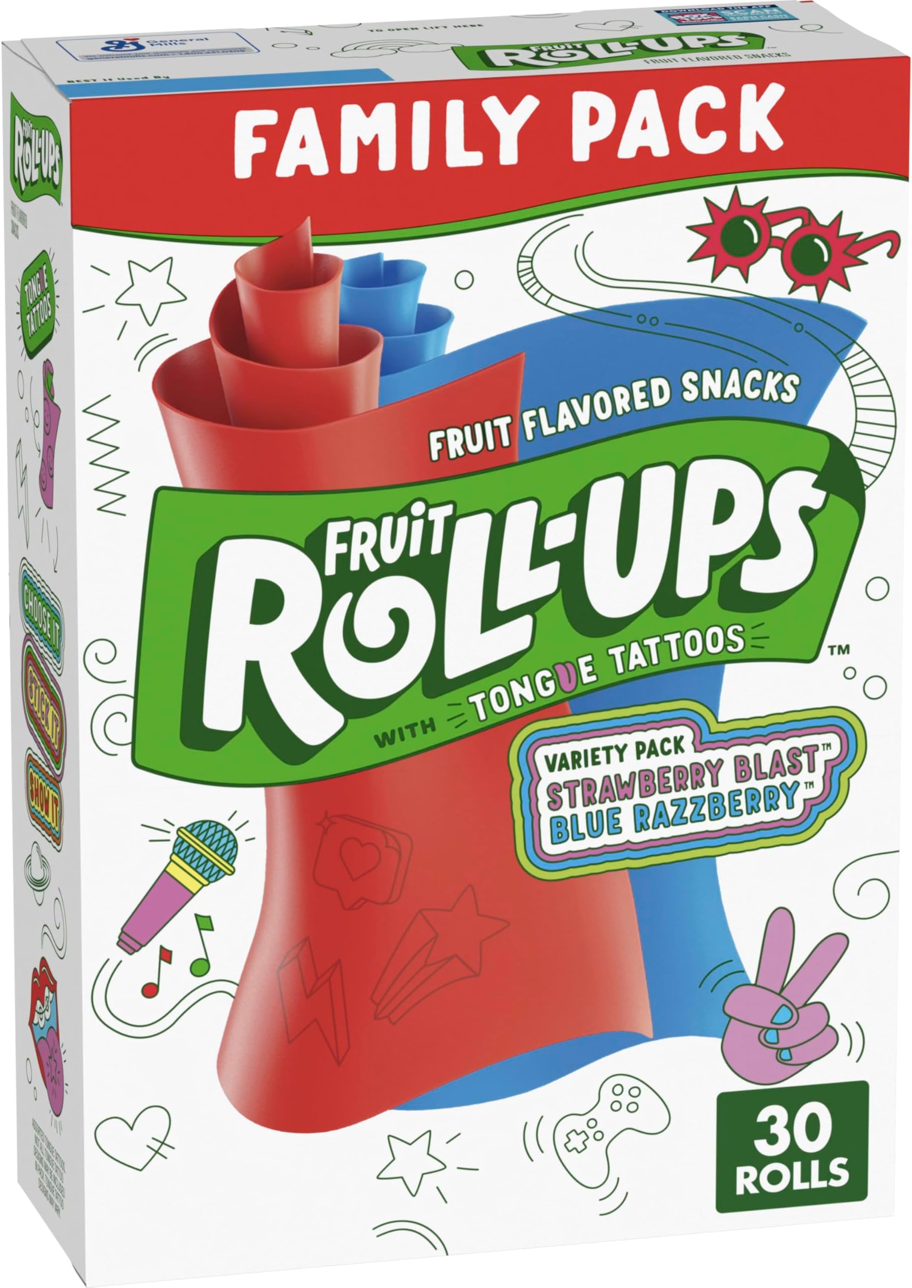 Fruit Flavored Snacks, Variety Pack, 30 Ct, 15 oz