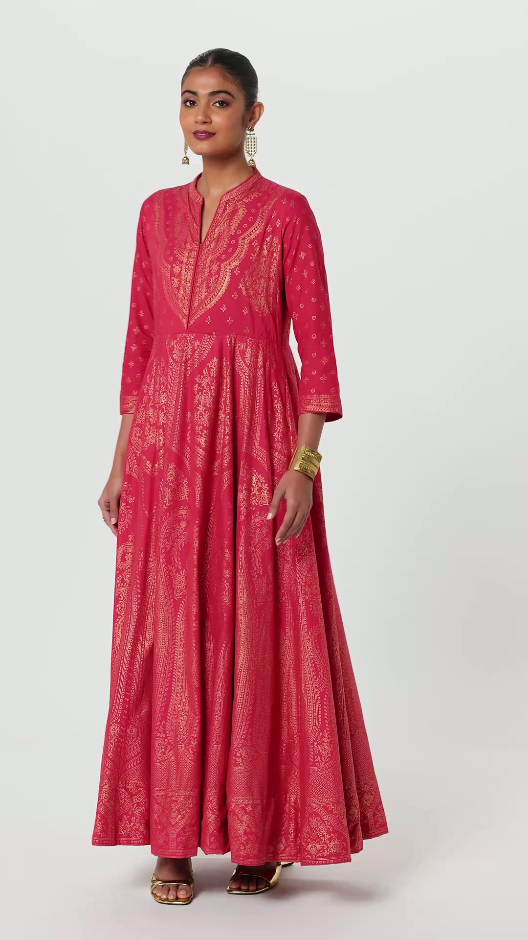 Buy BIBA Women Printed Mix and Match Standard Length Straight Dress  (Festive 1956_Red_32) at Amazon.in