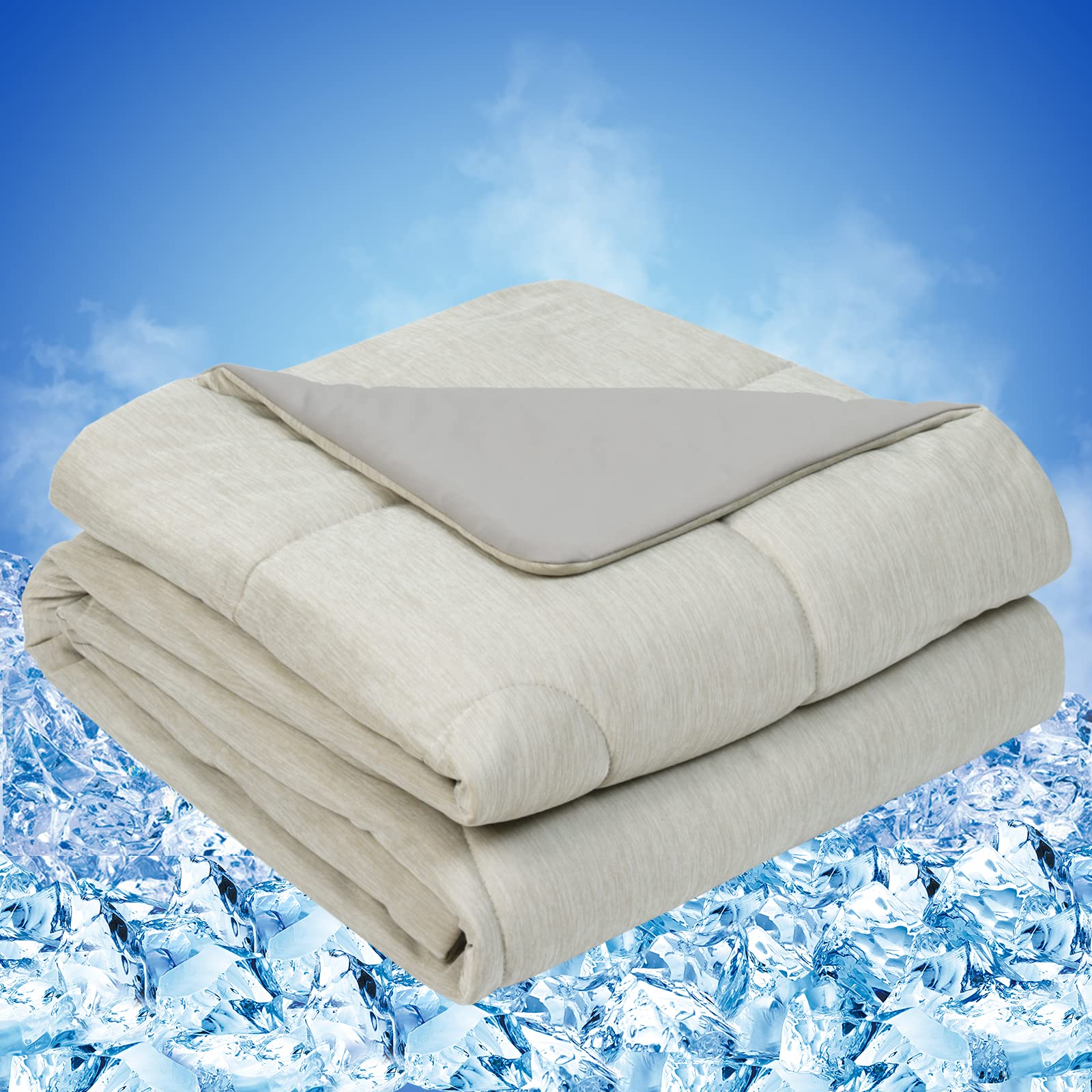 PHF Clever Cooling Blanket Queen Size, Arc-Chill Cold Tech Fabric Cooling  Blanket for Hot Sleepers Night Sweats, Lightweight Soft Breathable Silk