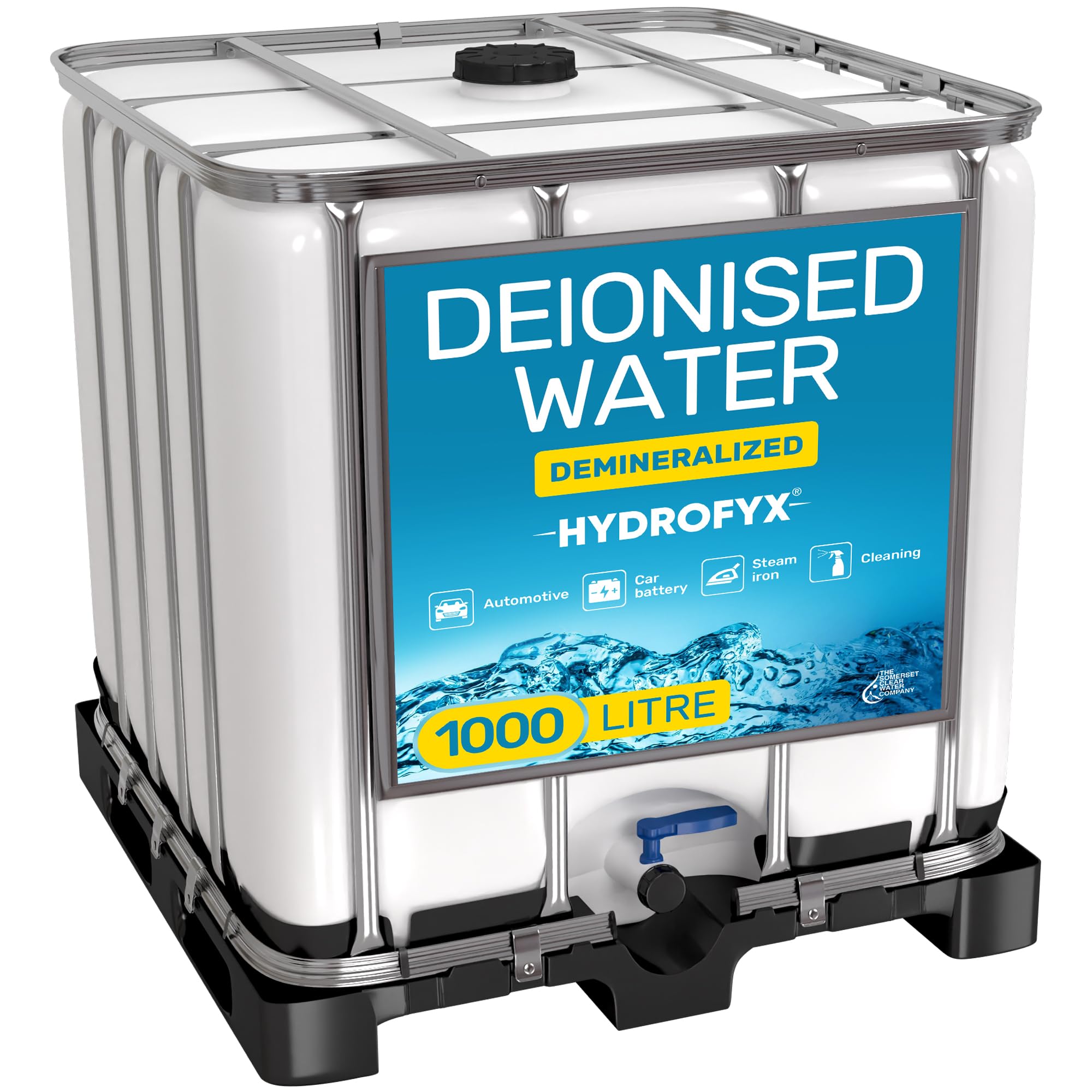 HYDROFYX 20L (4 x 5L) Deionised Water – Demineralised, Low Conductivity – Fast Dispatch – For Irons, Steam Cleaners, Car Batteries, Radiators & Cleaning — view 7