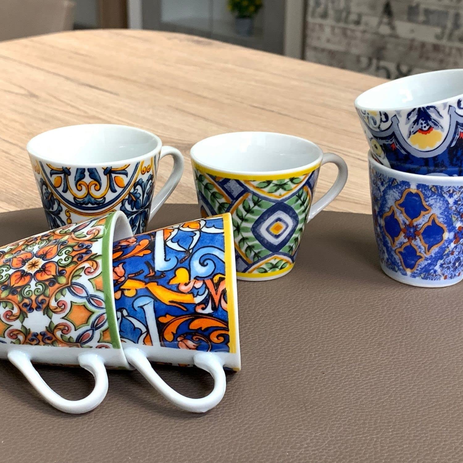 NAMAI - Set 6 Tasse Nespresso x 50ml - Adapté au Lave-vaisselle - Porcelaine 6cm x 6cm - Tasse a Cafe Expresso - Tasse espresso