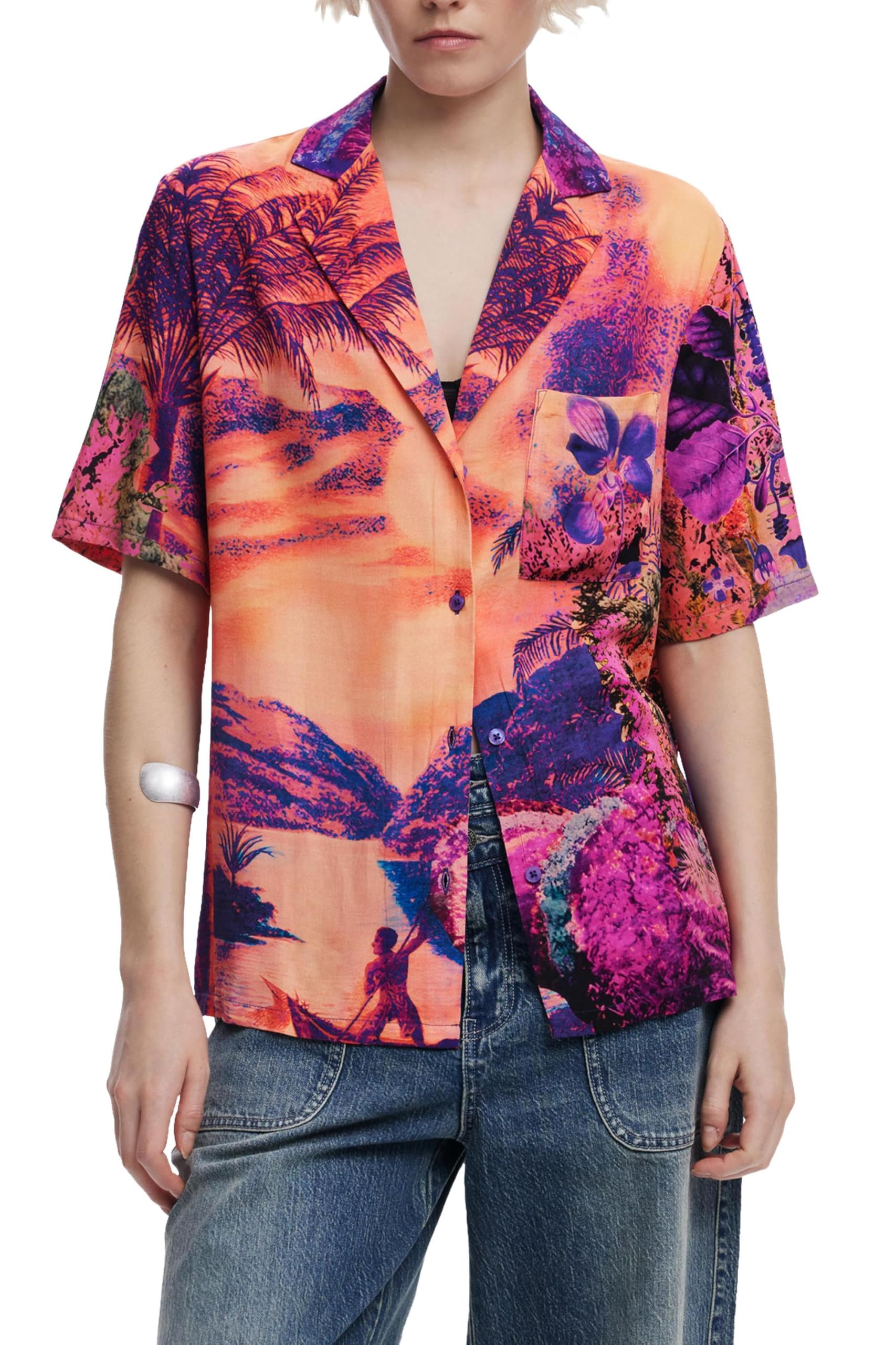 Shirt designed by Mr. Christian Lacroix - RED - M