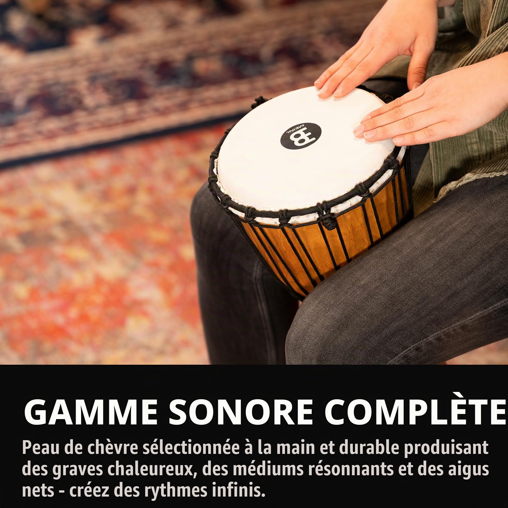 Meinl Djembé Headliner HDJ4-S, 8", Nile Series - Djembe