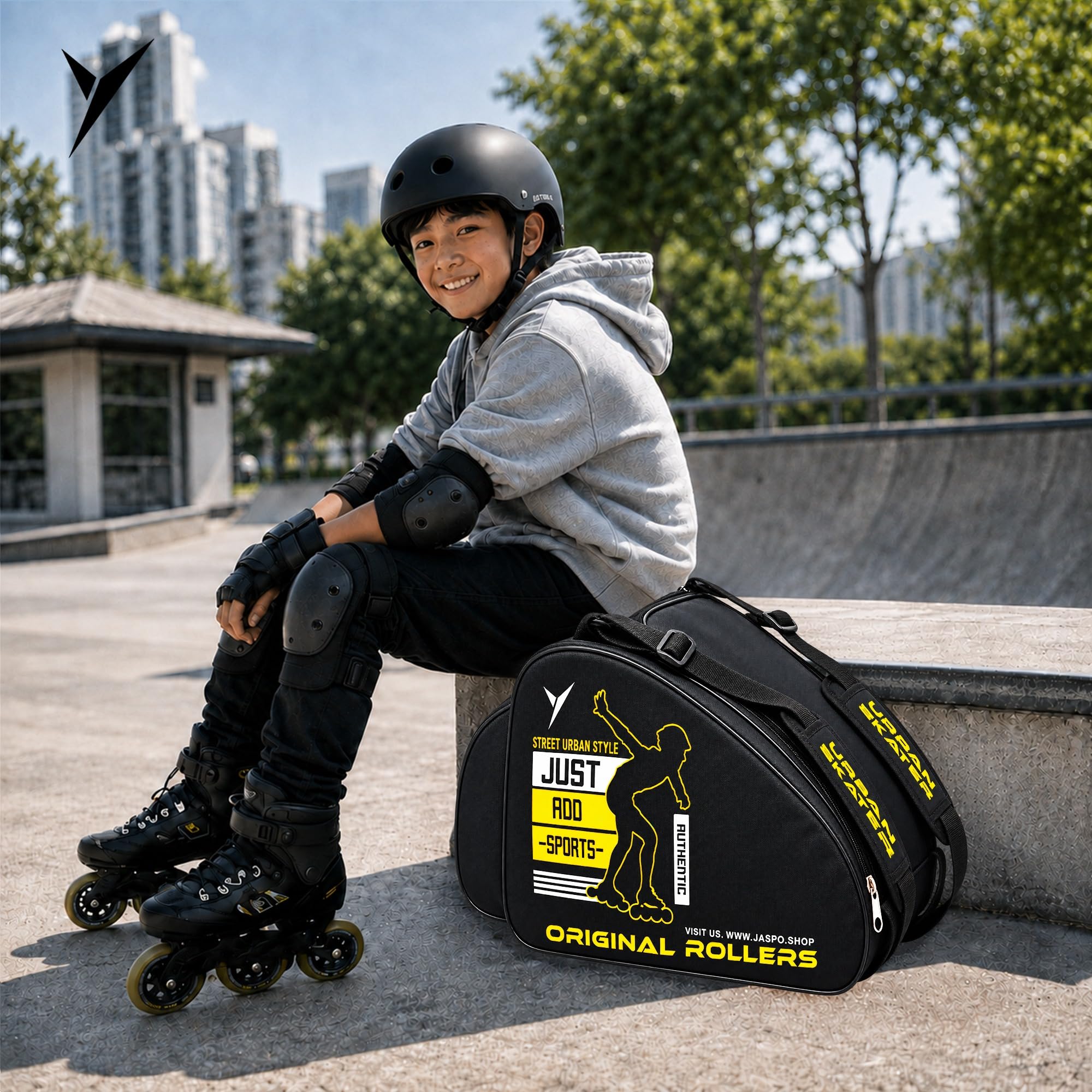 Jaspo Roller Skate Bag - Protect & Carry Your Skates -7