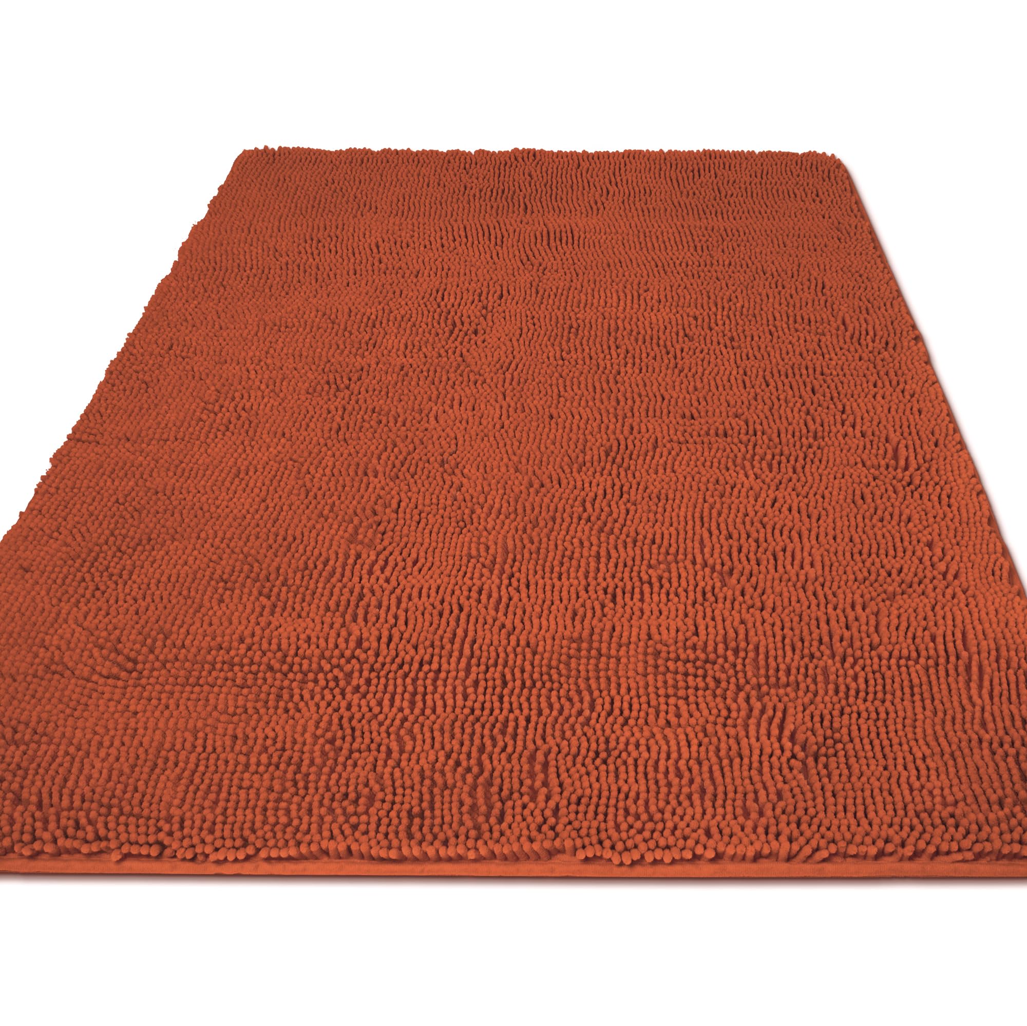 Yeaban Chenille Rust Bathroom Rug 36"x60",Non-Slip Rubber Backing — image 1