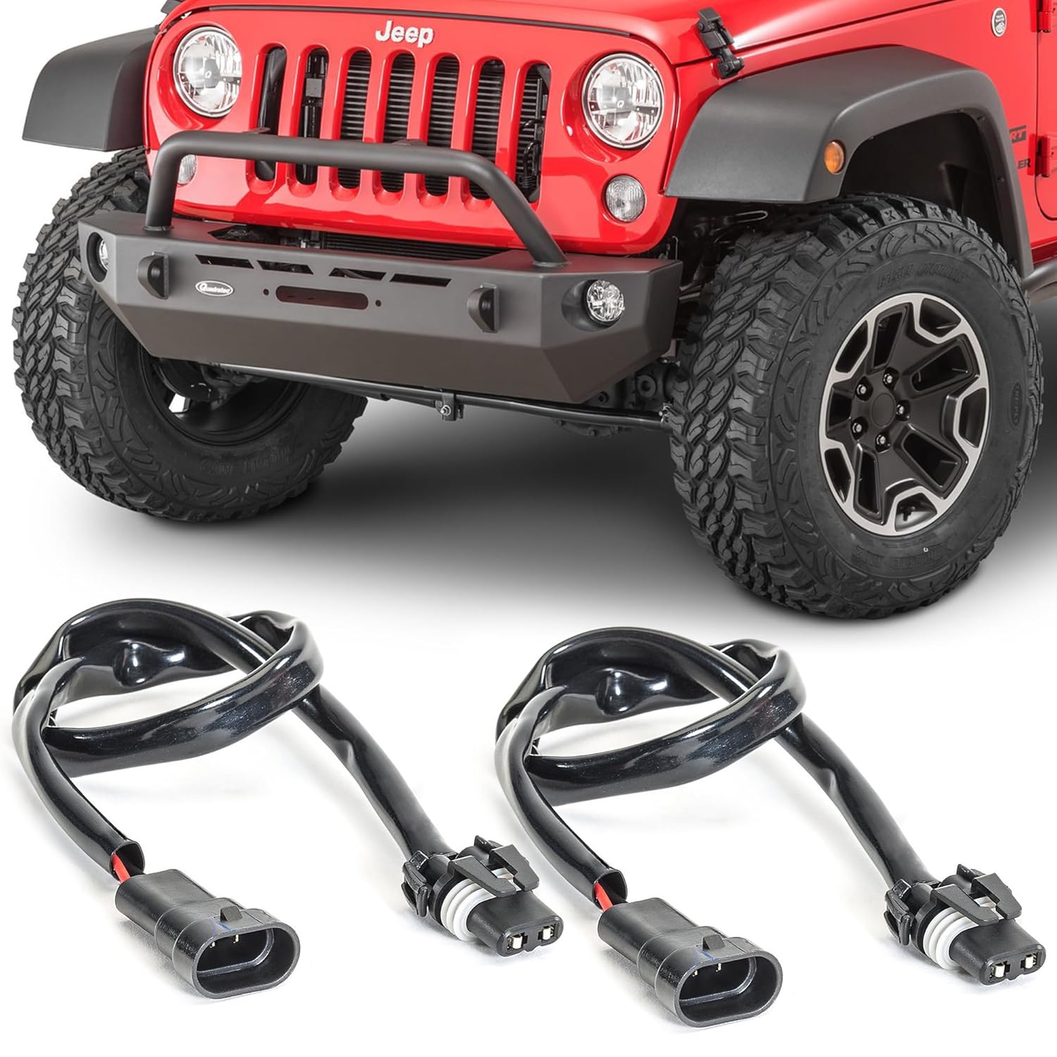 Quadratec 18" Fog Light Extension Harness Fits Jeep