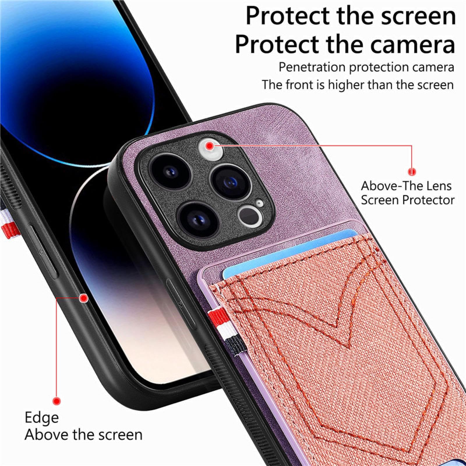 Do iPhone SE 2020 (2022) Magnetyczny skórzany portfel na karty etui na telefony z klapką etui z podstawką (do iPhone SE 2020 (2022)/FIOLETOWY)