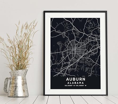 Miniatura 6 de Map of Auburn, Alabama, Evening (18x24)