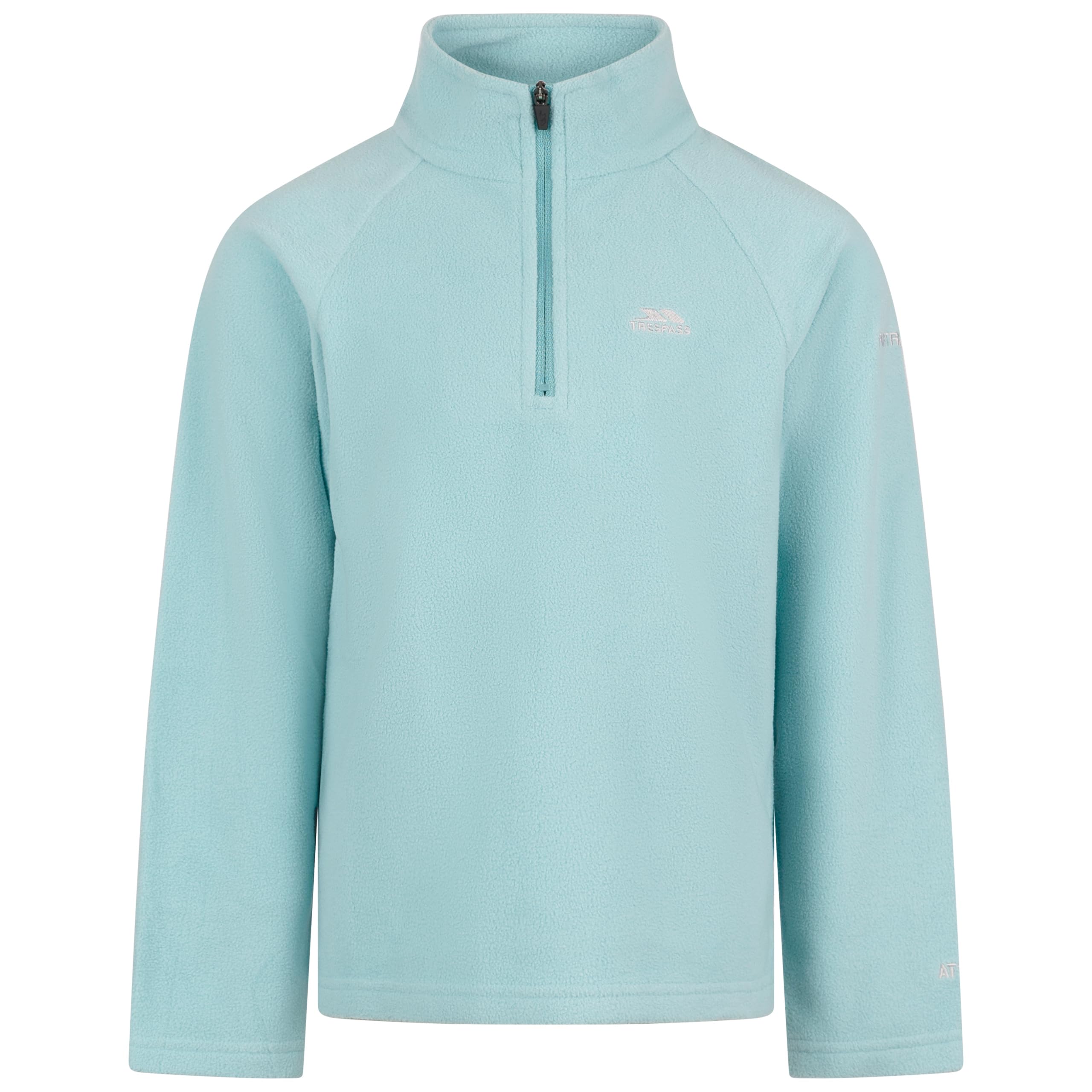 Trespass Kids Fleece Uliston - Half Zip Neck, Auto-Lock Zip, Airtrap Technology, 160 gsm, Soft Brushed Finish, 100% Polyester, Lightweight, Warm, Easy-Care