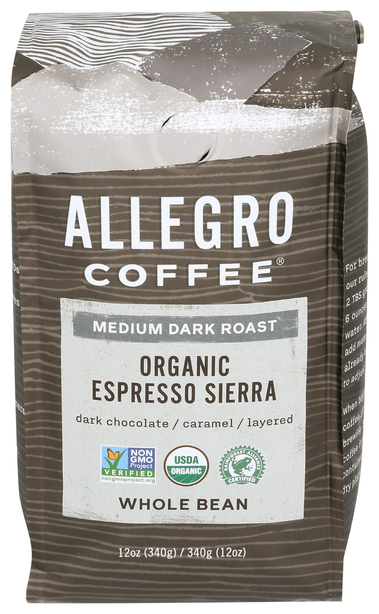 Allegro Coffee Organic Espresso Sierra Whole Bean...