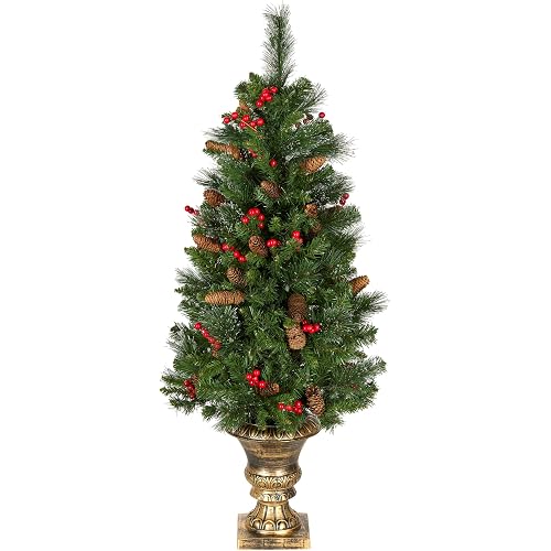 National Tree Company 4ft Pre-Lit Crestwood Spruce Christmas Entrance Tree