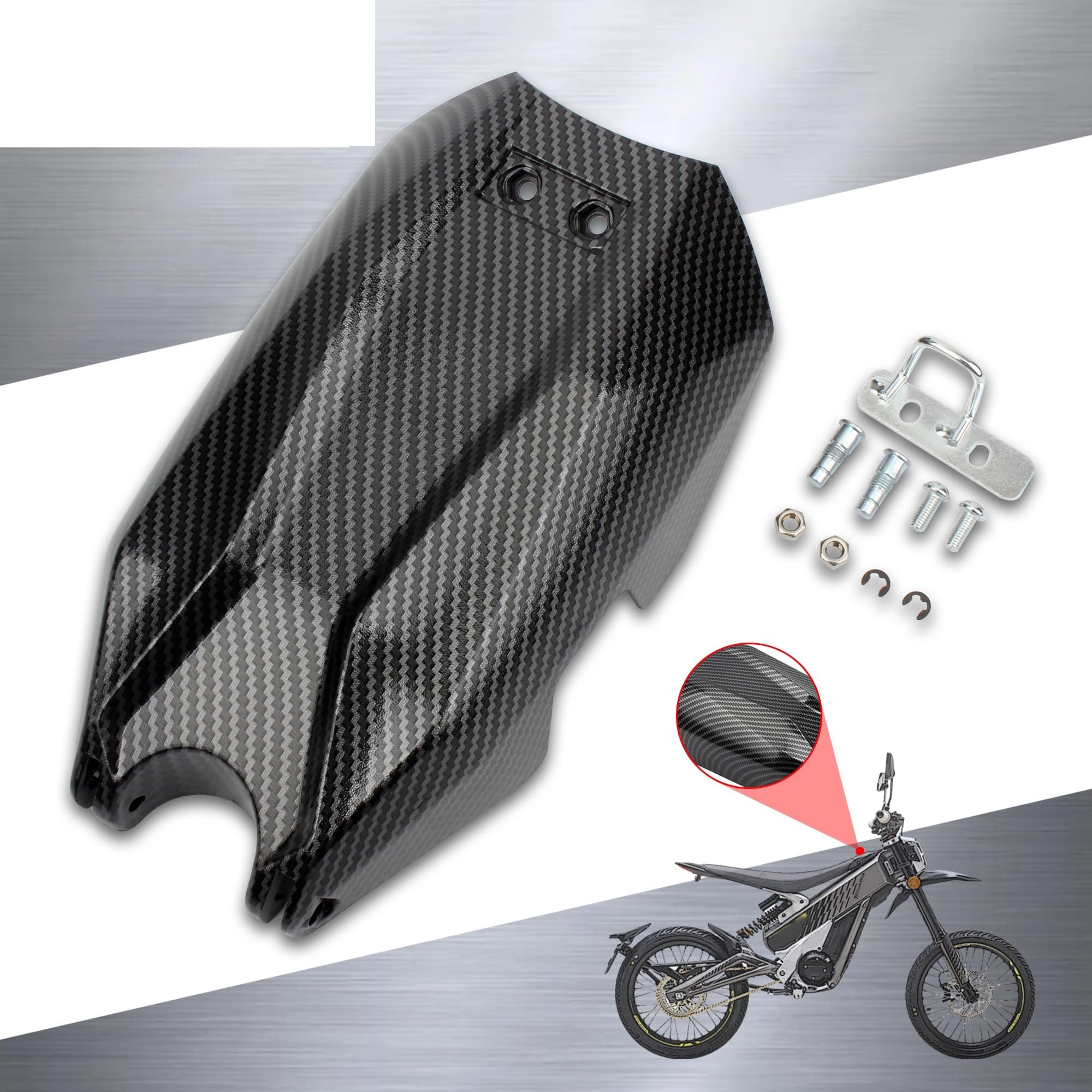 osłony akumulatora pokrywa ochronna do komory bate Pasuje Do Motocykli Pasuje Do Talaria Sting MX3/MX4 Pokrywa Baterii Motocykla Ochrona Części Modyfikacyjnych Z Włókna Węglowego