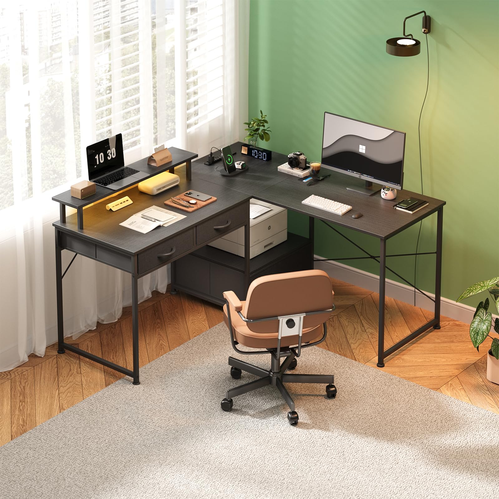 Mayitaです。デスク Amazon.com: L Shaped Computer Desk, 78.7