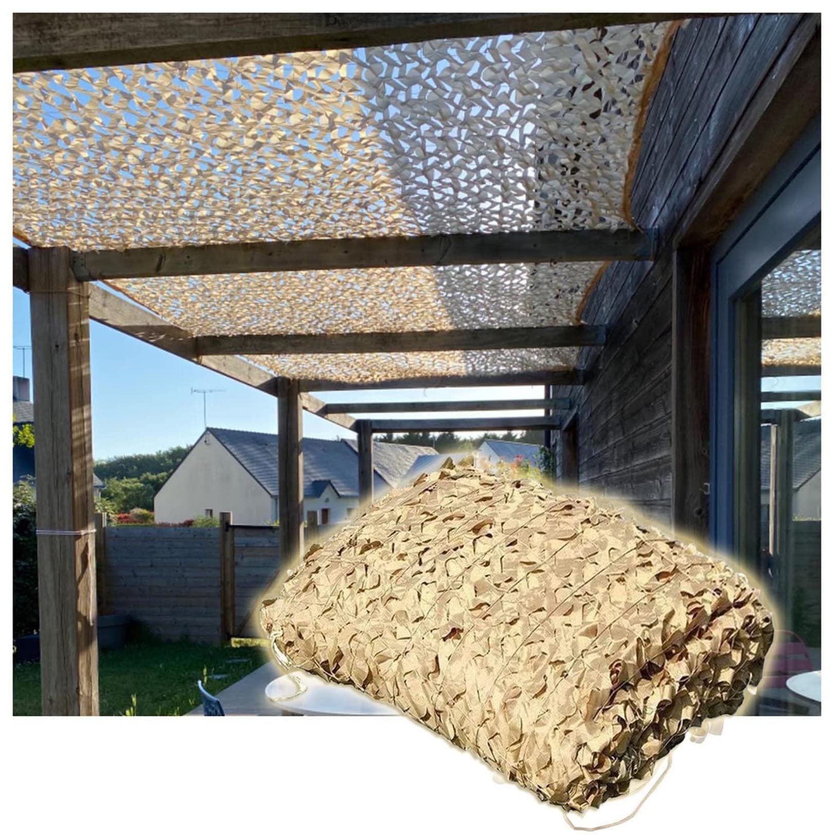 Oudini 5*8M/16.4*26.2Ft Camouflanet Sunscreen Net Military Camouflanet, Hunting Camping Party Gardene Net/5 * 8M/16.4 * 26.2Ft