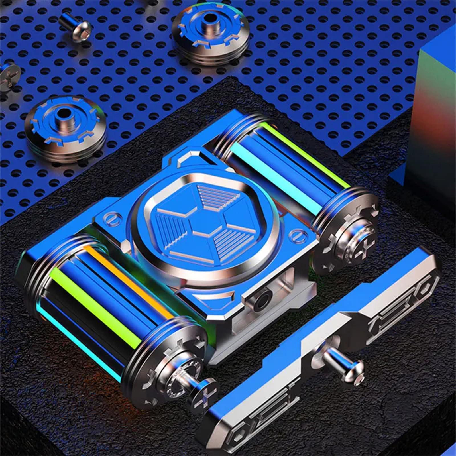 Amazon | 暗闇で光る Fidget Toys アイデアタンクローラー フィ