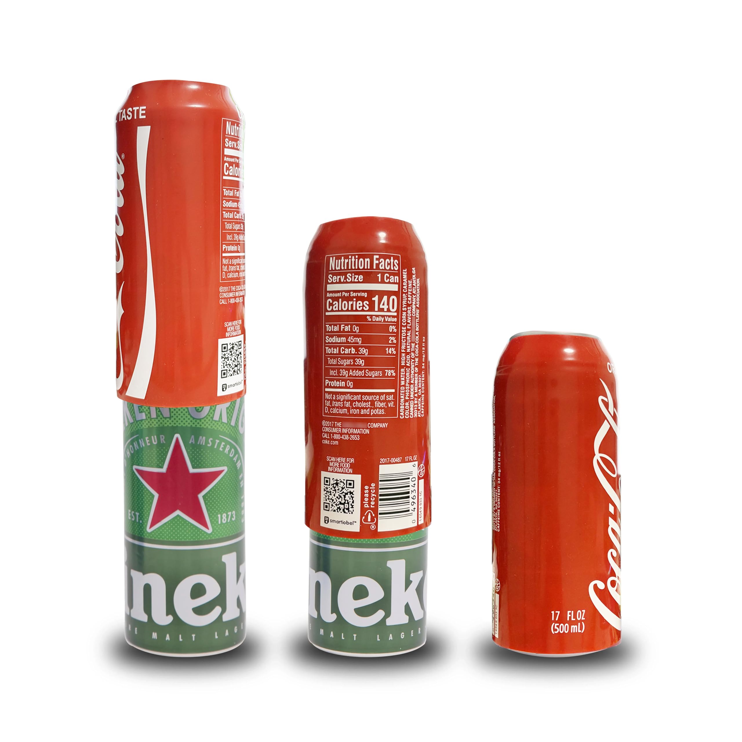 Funda para botella de cerveza de cola para cerveza, funda para botella de cerveza, bolsa térmica compatible con viajes de camping, senderismo, Hide a lata, 2 unidades de 500 ml, rojo