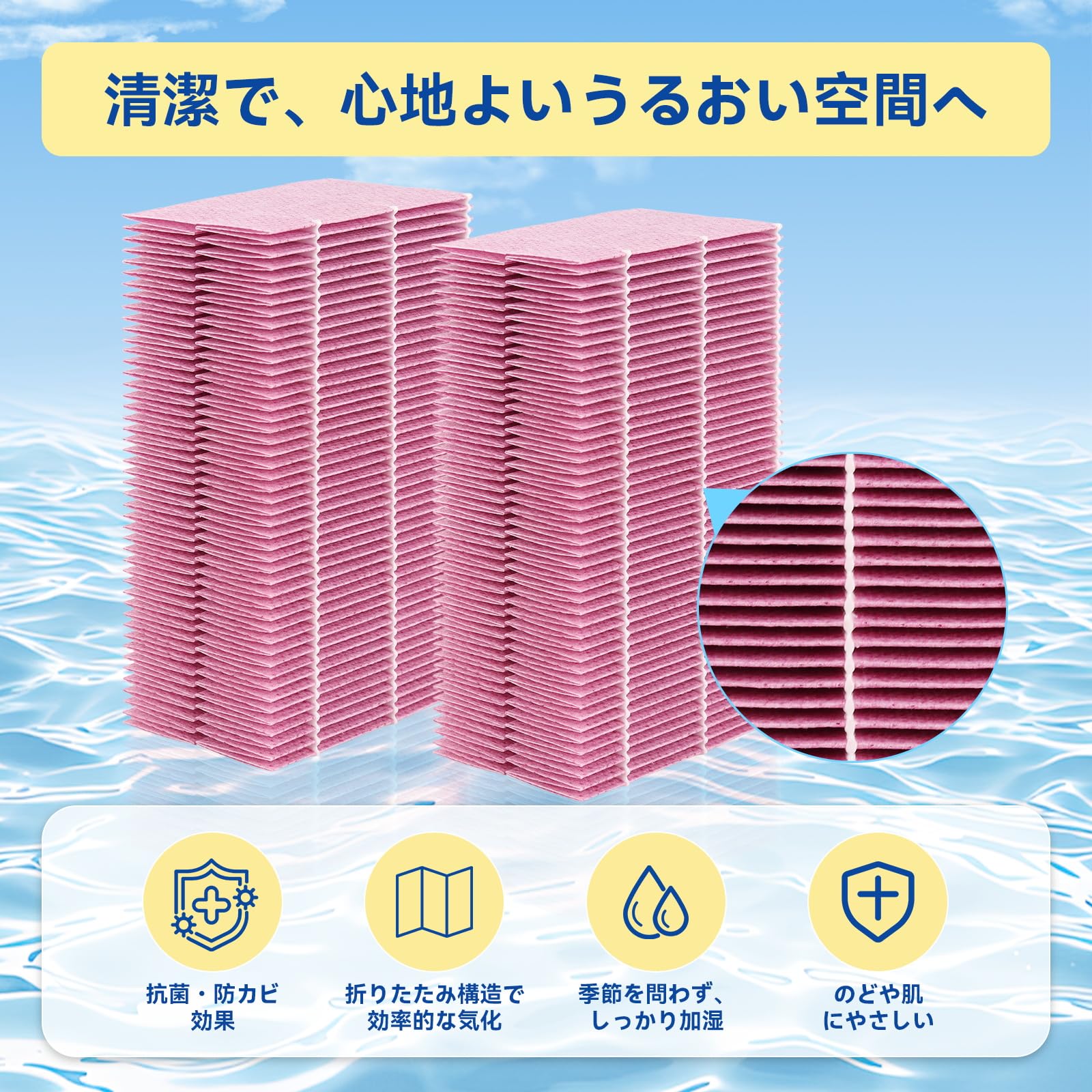 Amazon.co.jp: H060523 加湿フィルター 加湿空気清浄機 HD-RX318 HD