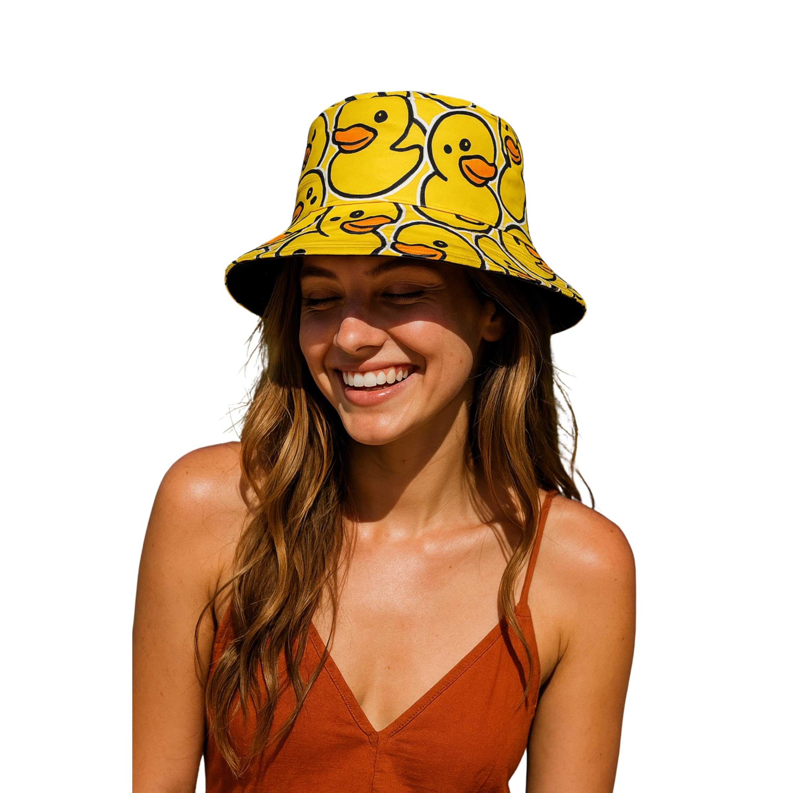 Duck Reversible Bucket Hat | Bucket Hats Fashion Sun Cap Packable Outdoor Fisherman Hat for Women & Men Ideas