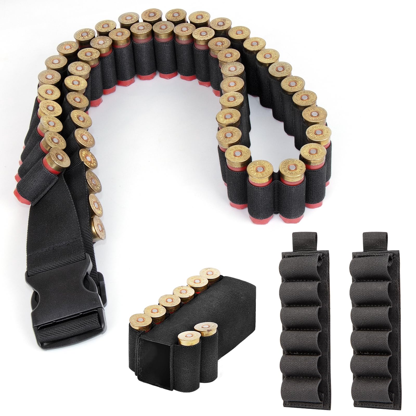 Bandoulière Porte-cartouches De Chasse En Cuir Orange - 12 Gauge - 6 Coups
