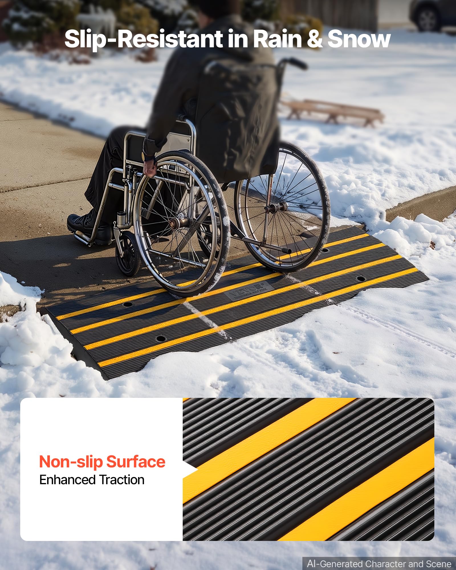 Heavy Duty Rubber Driveway Ramps -6
