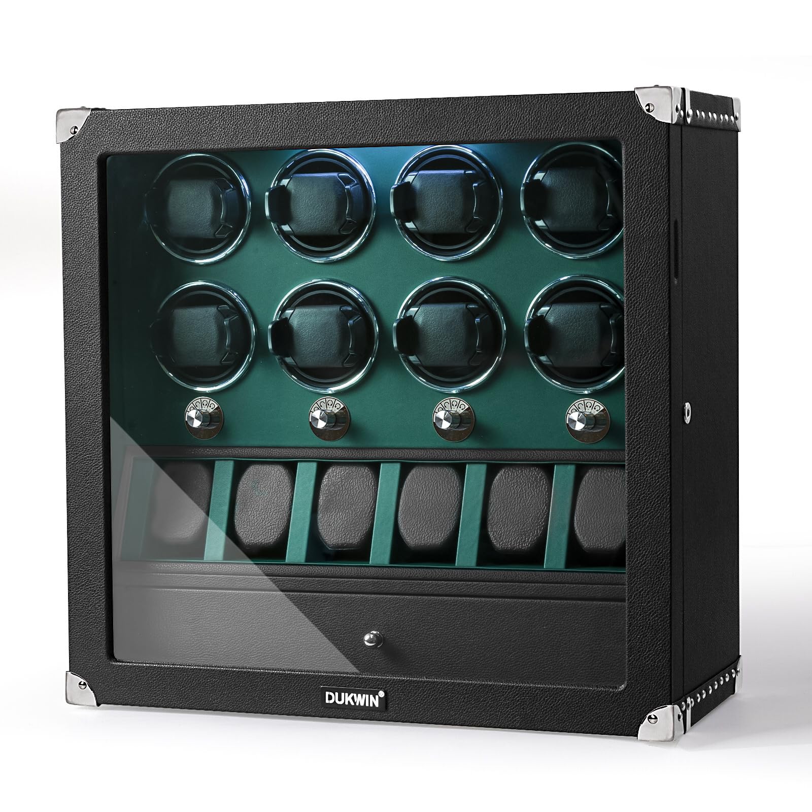 DUKWIN Watch Winder for Automatic Watches Piano Paint 4 Modes Quiet Motor