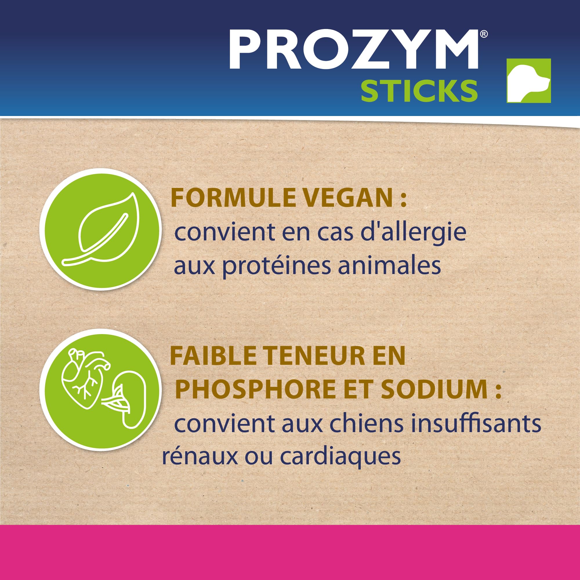 PROZYM RF2 Pack 2x12Sticks - Spéciale Hygiène Dentaire Naturelle - Recommandé par des Vétérianire - Formule Vegan pour Chien - 24 Sticks (+25kg)