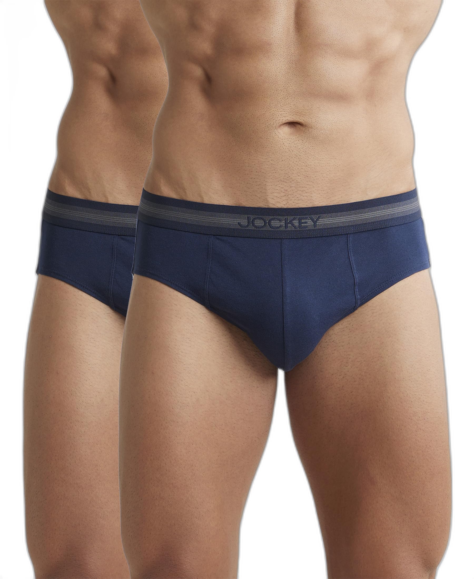 jockey 1010 Men's Super Combed Cotton Solid Brief with Stay Fresh Properties (Pack of 2)-picture-14
