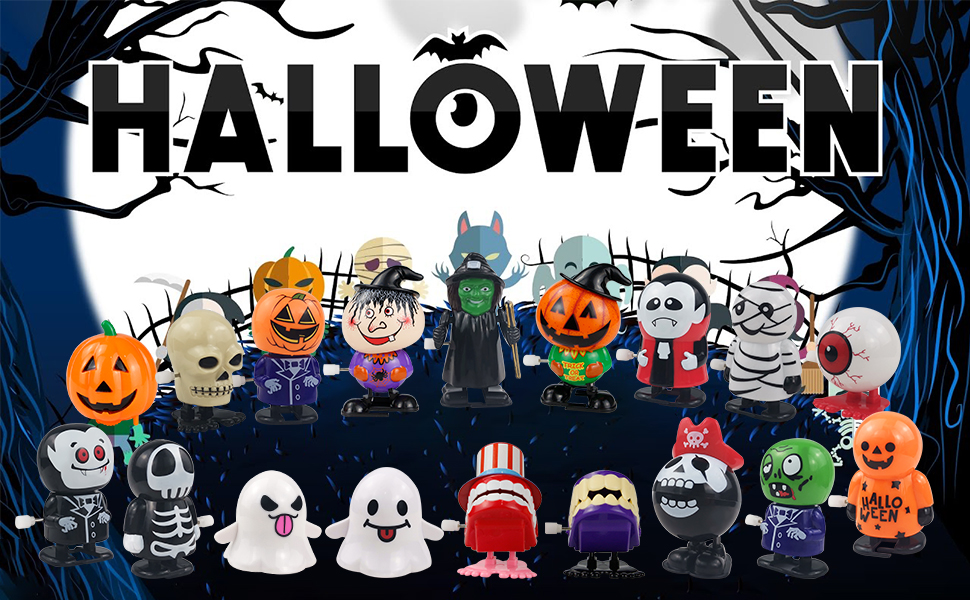 Surtido de 45 juguetes para fiestas de Halloween para niños, caja de premios, juguetes para el aula, trucos y dulces, caja del tesoro de Halloween. | en línea