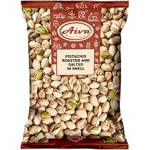 Aiva Pistachios Roasted Salted In Shell | Roasted Pista Nuts | Crunchy Savory Snack | Ready to Eat | Party Snack 25 lb Bulk