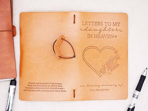 Vista 19 de XPL Regalo de recuerdo conmemorativo para esposo, regalo de duelo - Diario de fotos de viaje recargable, con texto en inglés "Those We Love Don't