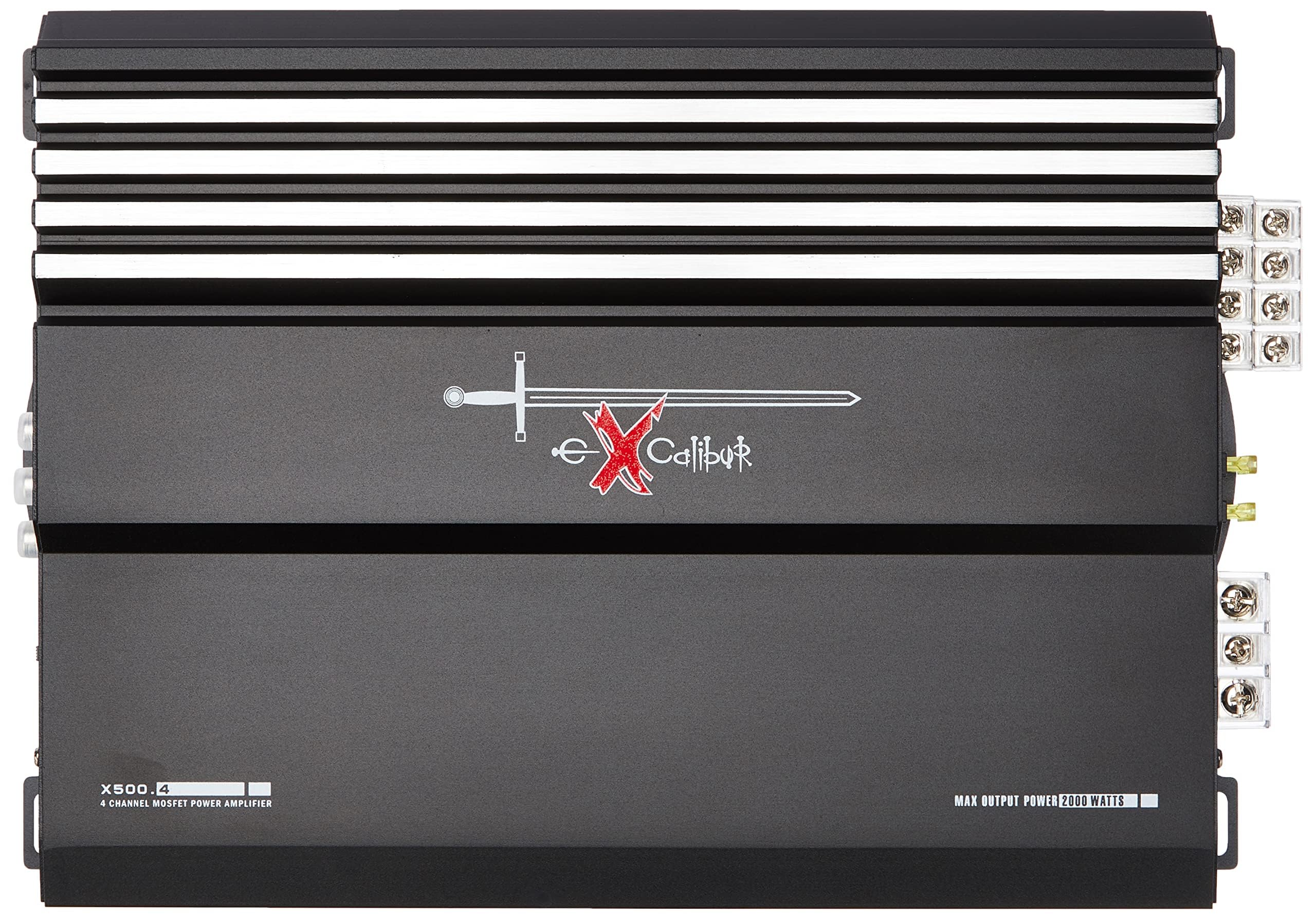 Excalibur Amplificador de potencia X500.4 (MOSFET, 4 canales, 2000 W)