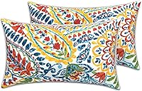 Vista 191 de LVTXIII - Juego de fundas para cojines de sofá, patio o sillón de exteriores, cuadradas y decorativas, 2 unidades de 16" x 16", sin relleno