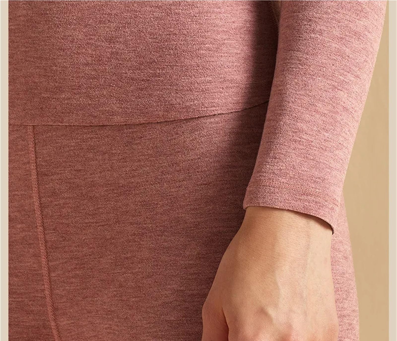 Ropa Interior térmica for Mujer, Conjuntos de Pantalones cálidos Lana y Forro Polar, Conjunto lencería, Ropa Invierno, Tops, Leggings para Esquí,Moto