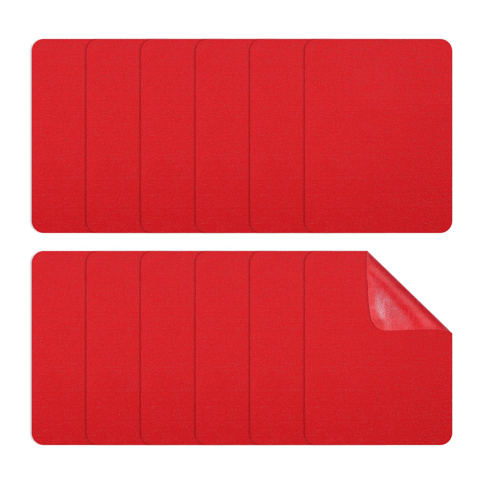 PATIKIL Iron-on Patches 95 x 125mm, 12 Pack Fabric Repair Patches Cotton Iron on Patch for Clothes Repair Decorating Kit, Red